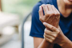 Woman with wrist pain in Prescott, AZ