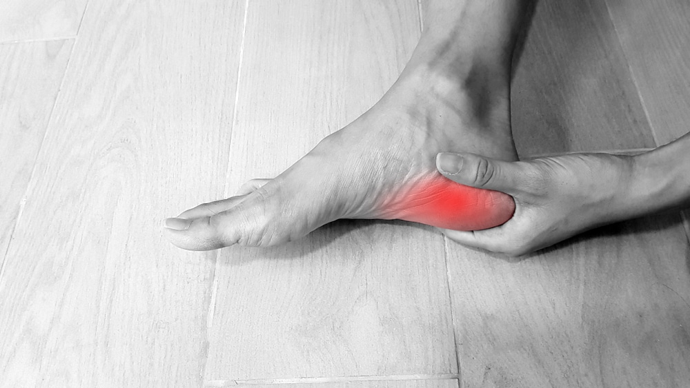 Man experiencing painful plantar fasciitis pain in Prescott, AZ,