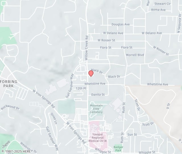 Location Map: 1223 Willow Creek Road Prescott, Arizona 86301